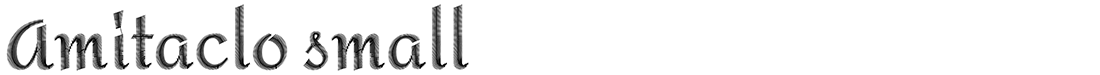 Amitaclo small embroidery font stitch preview