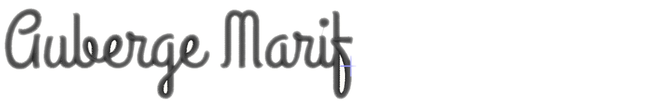 Auberge Marif satin embroidery font preview