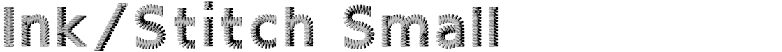 Ink/Stitch Small Font embroidery font stitch preview